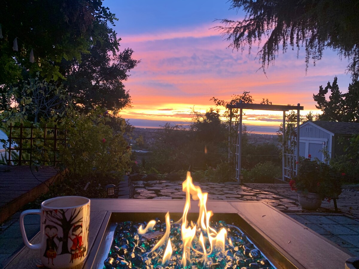 Departamento en la cima de una colina con vista a SFBay Casas en