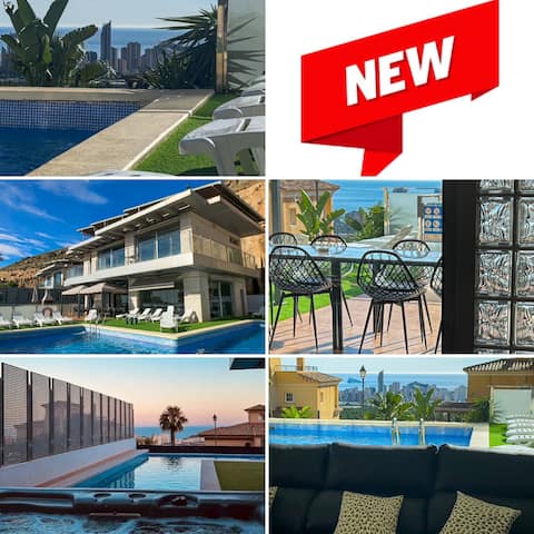 New luxury villa in Benidorm/ sea view