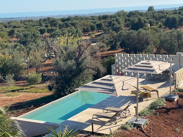 Il pumo di Giulia, luxe villa (4-6p) met zeezicht.