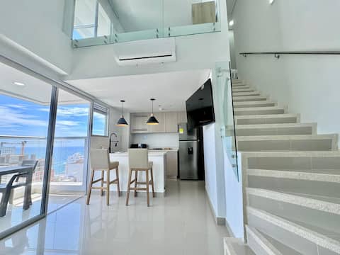 Top Airbnb: Spectacular Duplex in Bocagrande with Ocean View in Cartagena De Indias