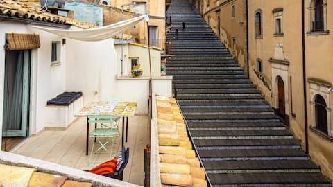 Loft with terrace on the Scala