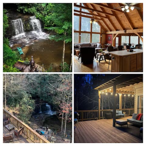 Secluded Home | Backyard Waterfall | Sleeps 10+