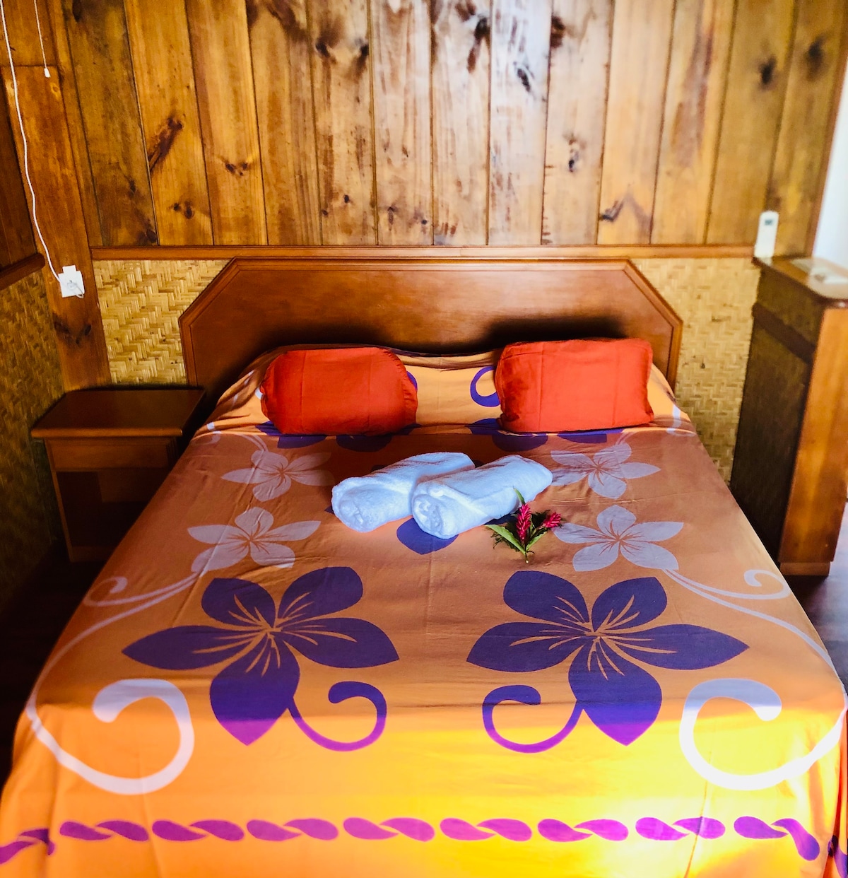 Chambre du bungalow Havae