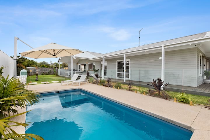 Coastal Retreat with Pool — Sleeps 10