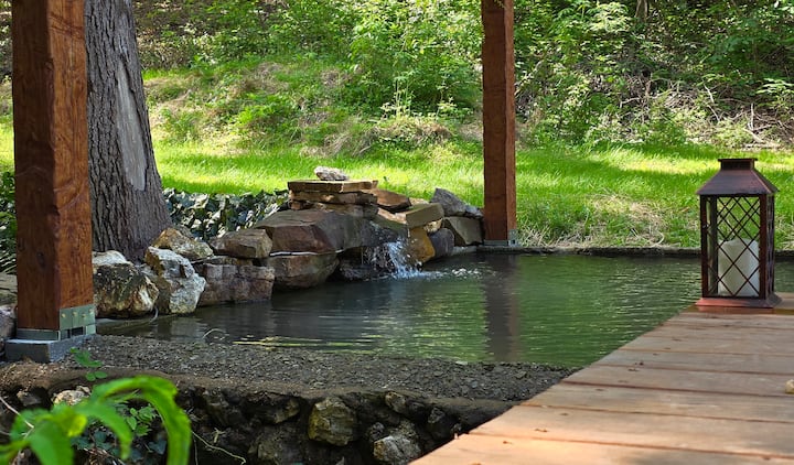 Spring-fed plunge pool