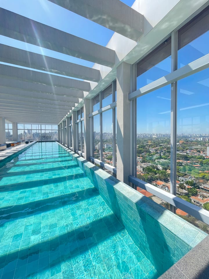 Studio 12° Com Vaga | Sofa Cama | Piscina Academia - São Paulo, Brezilya