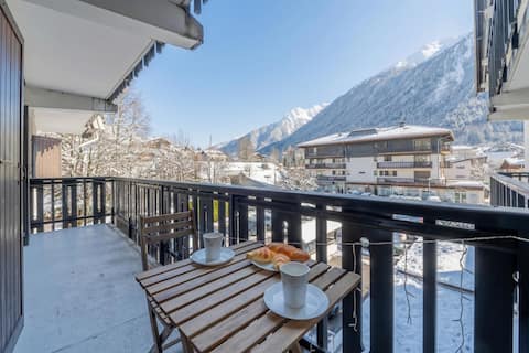 Apt Lyret1 Central Chamonix + Parking