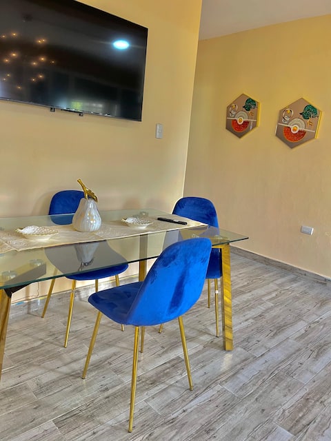 A bright apartment with a terrace