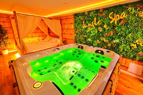 Jungle Spa • Private hot tub • 4 people • 10 min from Colmar