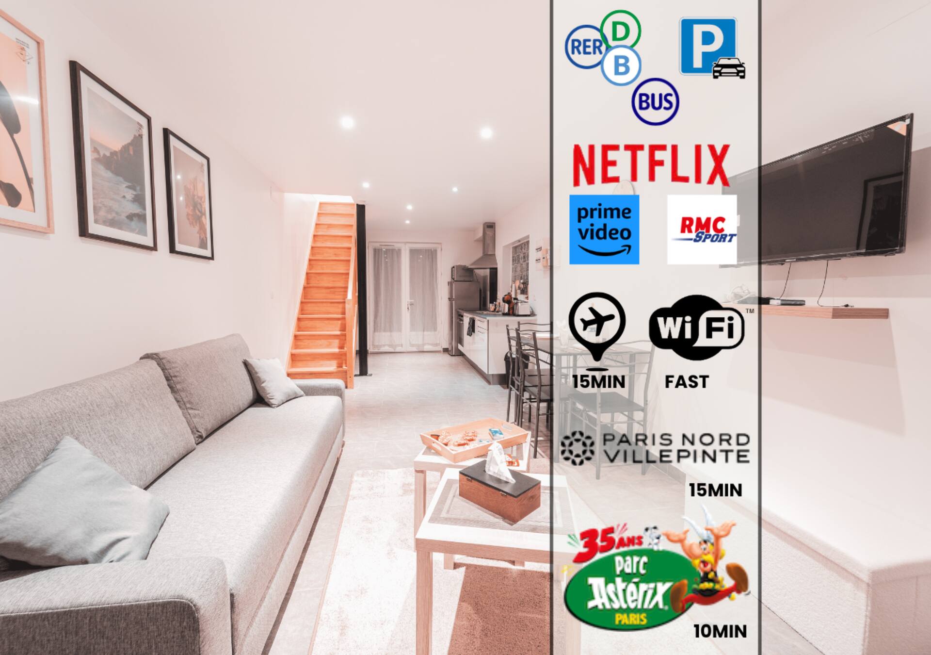 • Refined Duplex 15 min from CDG •