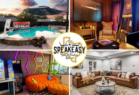 Hidden Speakeasy, Pool, Spa, Arcade, EV & Pets