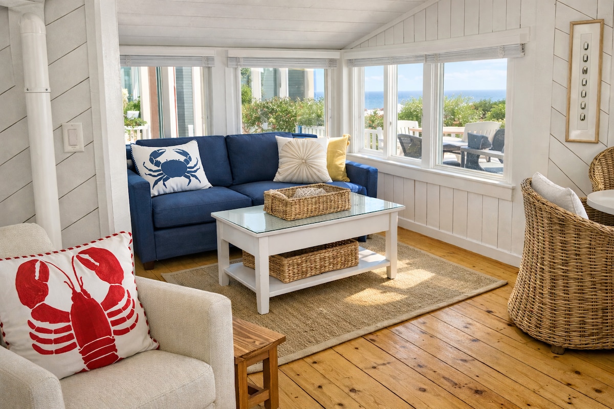 Popular Airbnb listing: Ocean View Cape Cod Beach Cottage in New Seabury