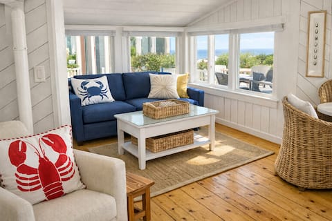 Popular Airbnb listing: Ocean View Cape Cod Beach Cottage in New Seabury