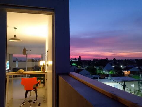 Apartment with terraces.