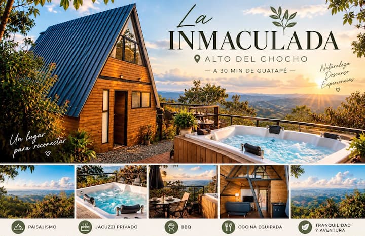 Cabin with Private Jacuzzi and Panoramic View