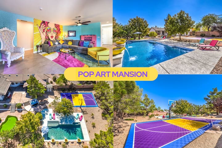 Las Vegas Mansion Heated Pool/Basketball/Picklebal