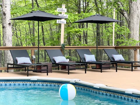 Private *POOL*HotTub-5BR|4Bath|Fire pit|Large Deck