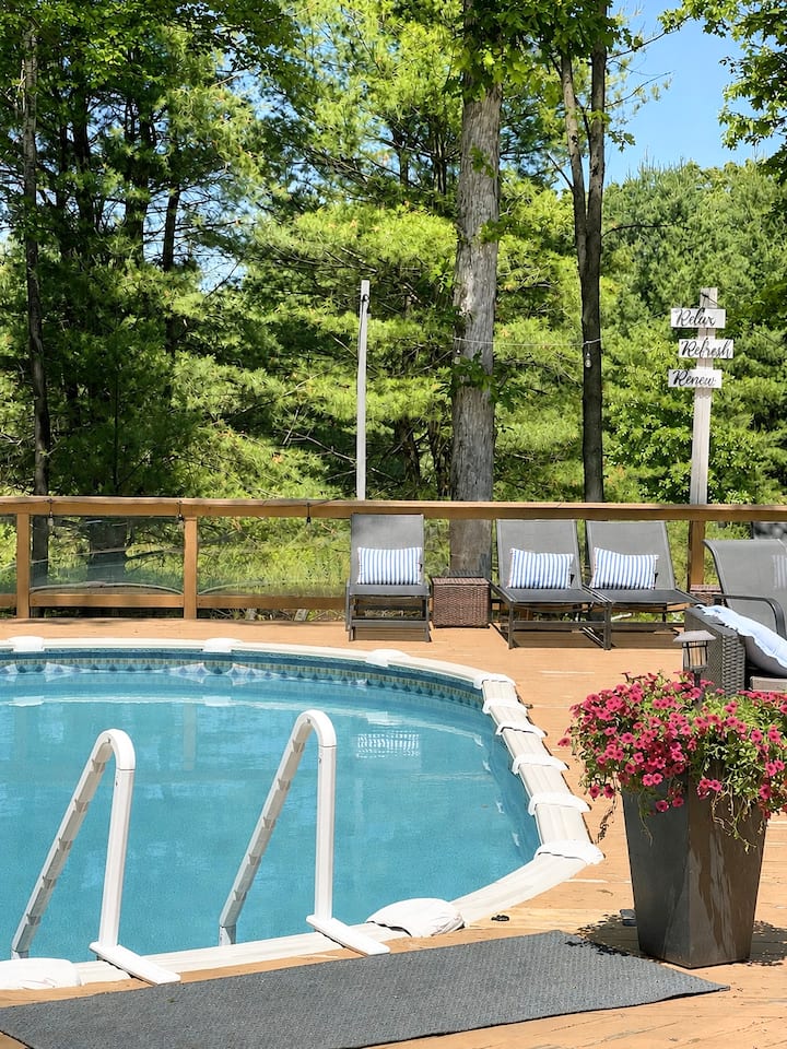 POOL|HotTub|5BR4Bath|FirePit|Hammock|Volleyball AC