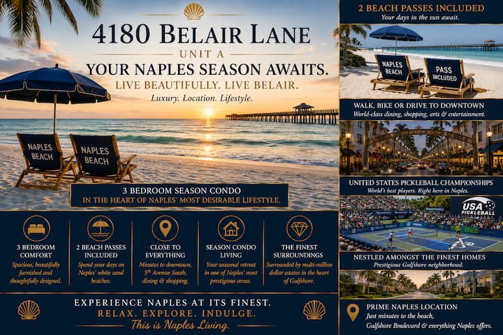 Naples Beach Access| Belair Lane Condo W/ - Naples, FL