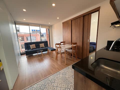 Top Airbnb: Ap 402 From 3 to 6 people + Parking with Cost in Zipaquirá