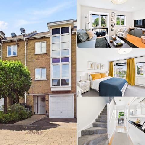 3 BR home w/self check in, direct train to London