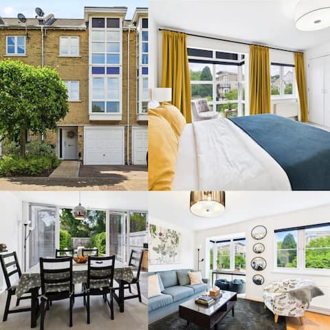 3 BR home w/self check in, direct train to London