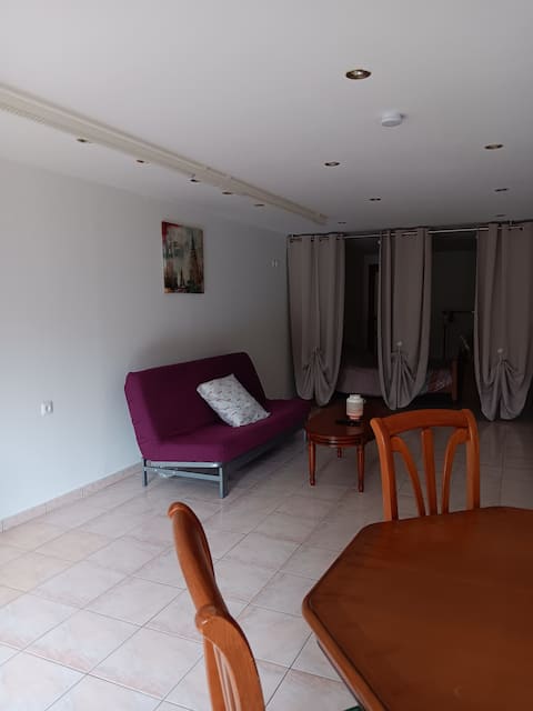 studio in a former store