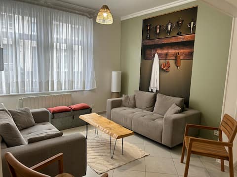 House near public garden