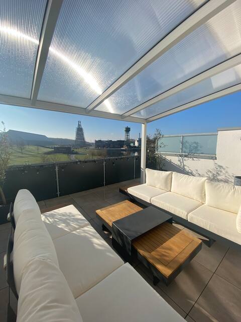 House at Park with industrial Flair