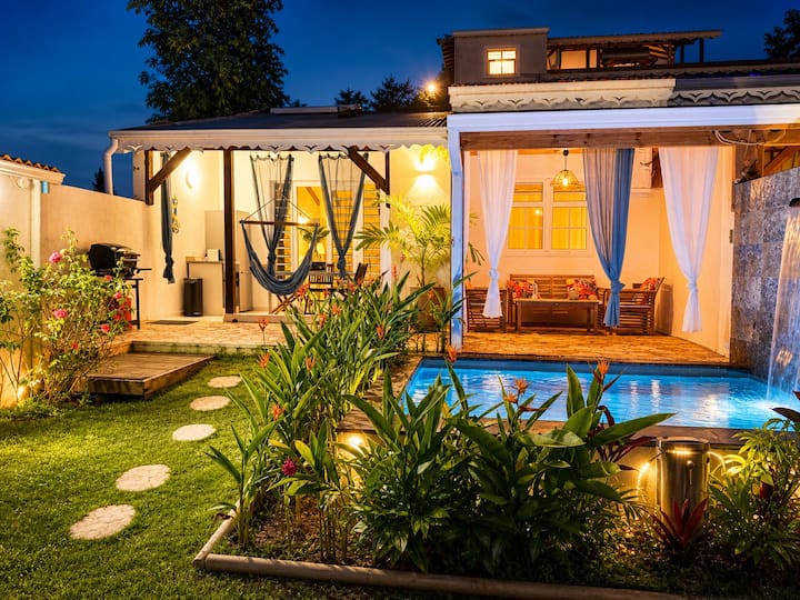 Géko, Détente, Zen,  Piscine & Jardin Tropical - Martinique