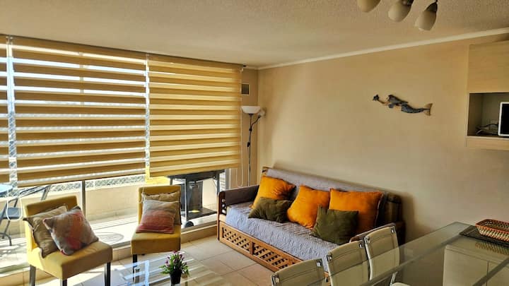 Mountain & Beach View 3 Rooms Apartment On 9 Floor - Algarrobo