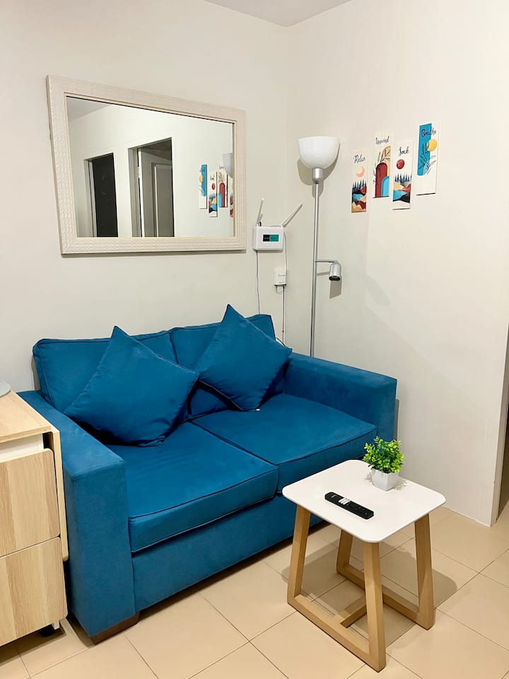 Cozy2br In Futura/marina Condo -300mbps, Pool, Hbo - Sibulan