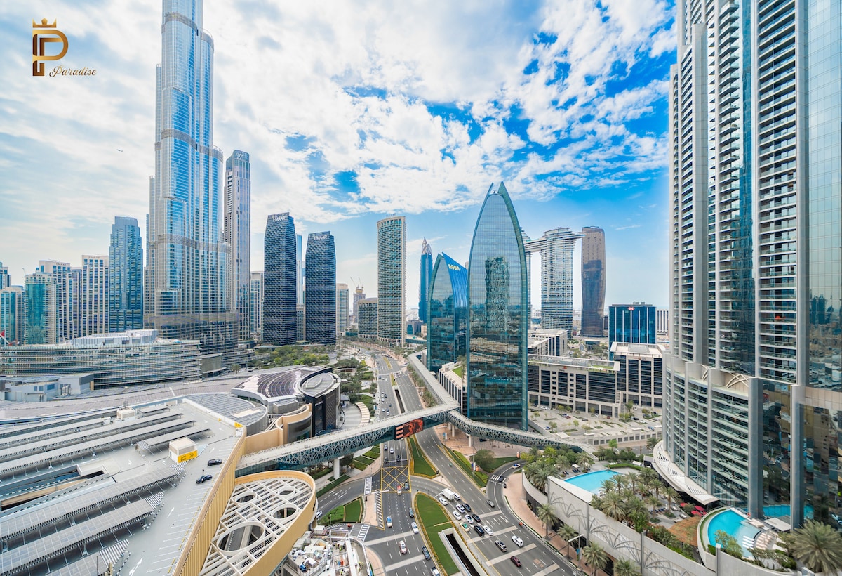 Studio Furnished Apartment with Burj Khalifa View