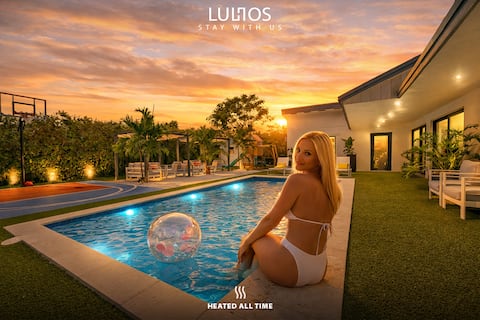 Luxury 5BR Villa/H. Pool/Playground/BB Court & BBQ