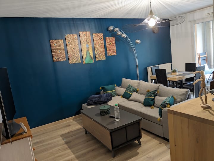 Appart Cosy Près Métro Et Parc 4 à 6 Personnes - Villeurbanne