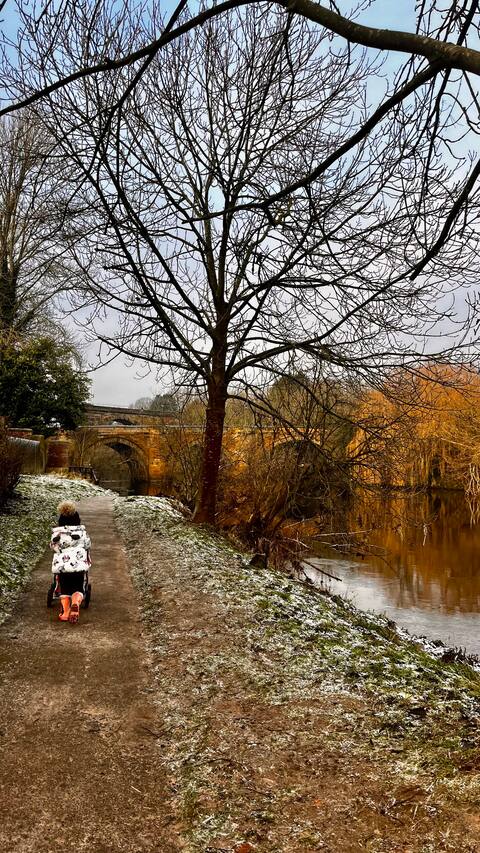 On Yarm High Street. Couples Families and Business