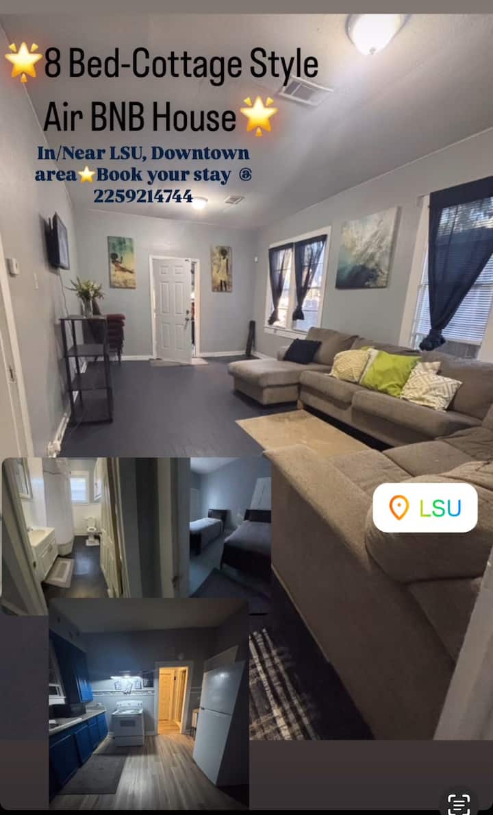 Cozy And Cute 8 Beds 2ba In Downtown Baton Rouge - Baton Rouge