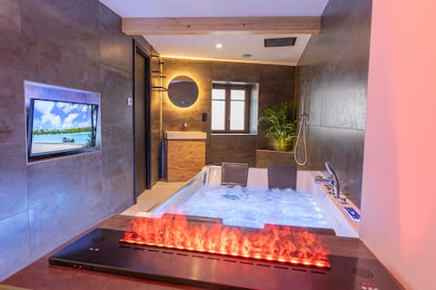 Romantic cocoon with spa • Haut Koenigsbourg