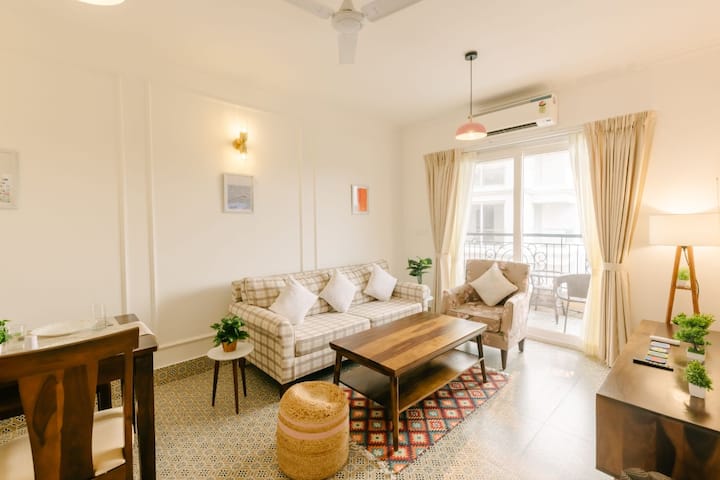 Horizon 1bhk Suite  Pool & Field View Da Alohas - Goa