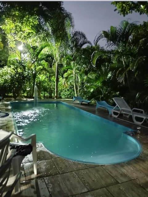 A farm in the midst of nature.