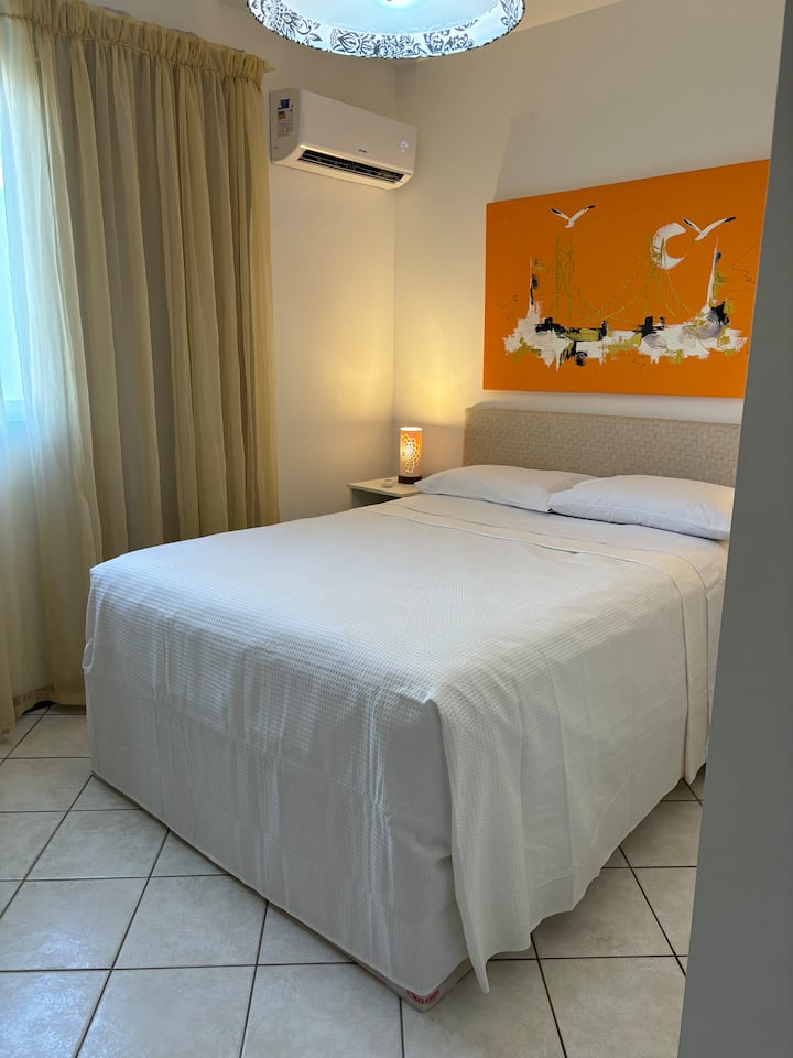 Ორადგილიანი საწოლი და კონდიციონერი 