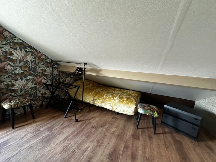 Единечниот кревет може да се донесе нанапред за да може 5-то лице да спие 