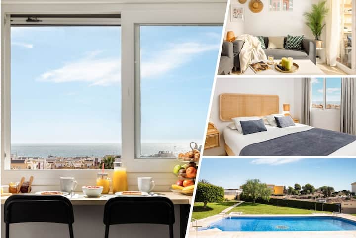 Gran Sol 3br | Sea View | Ac | 10 Min To Beach - Rincón de la Victoria