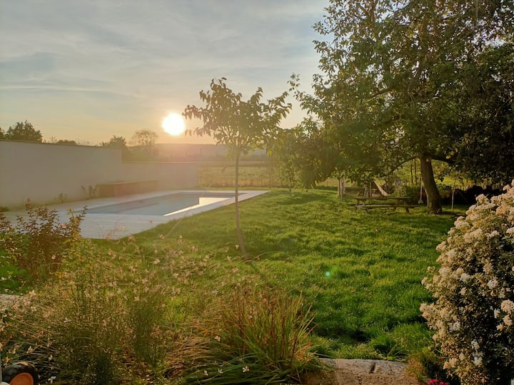 Charmante Maison Avec Piscine - Beaujolais