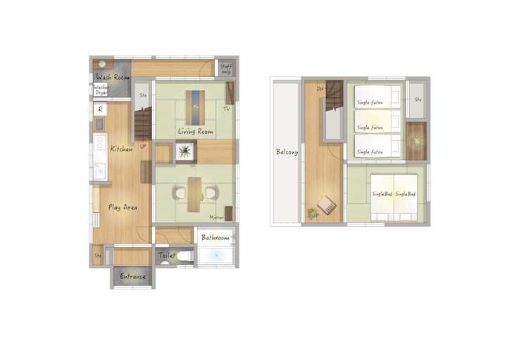Renovated House / Yumoto 12 Min / Kids-friendly - いわき市