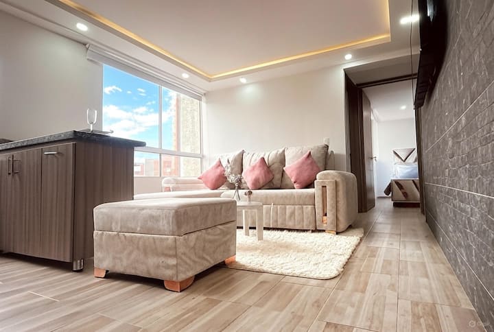 Sofá cómodo y Smart TV con Netflix