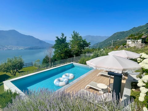 Luxury apt. ROSA | spectacular lake view & pool