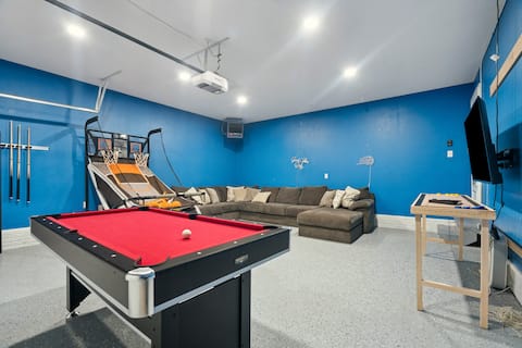 Game Room | Firepit | 2 Master Suites | BBQ Grill