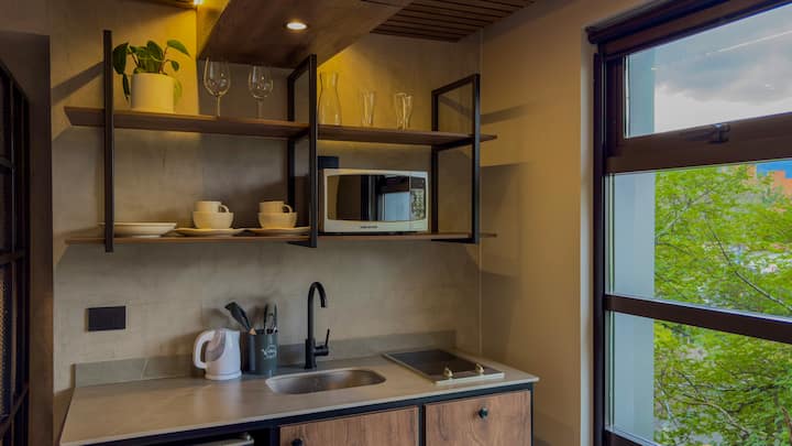 Acogedor Loft En El Corazón De La 70 Con Wifi Y Ac - Antioquia