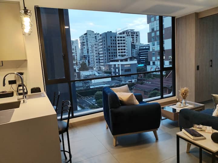 Modern Studio, Jacuzzi, Gym, La Carolina Park - Quito